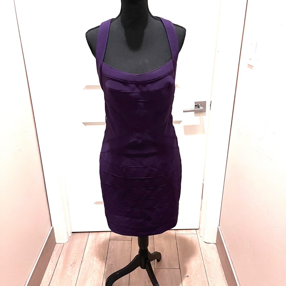 Aidan Mattox Purple Women's Dress
